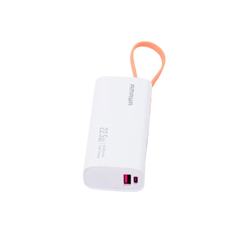 APB-FD39 22.5W 5000mAh Power Bank with Built-in Cable