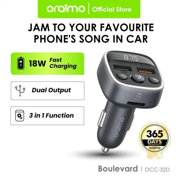Oraimo Boulevard 18W Car Charger OCC-32D