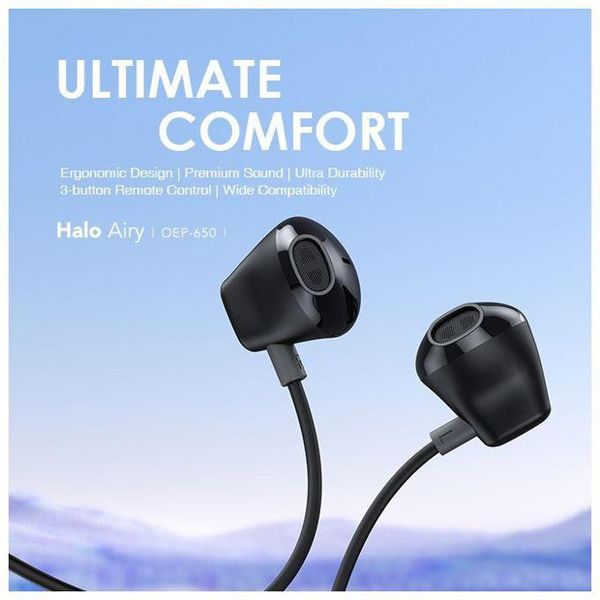Oraimo Halo Airy Type-C Half In-Ear Wired Headphones OEP-650