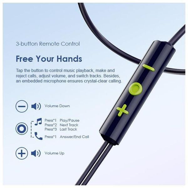 Oraimo Halo Airy Type-C Half In-Ear Wired Headphones OEP-650