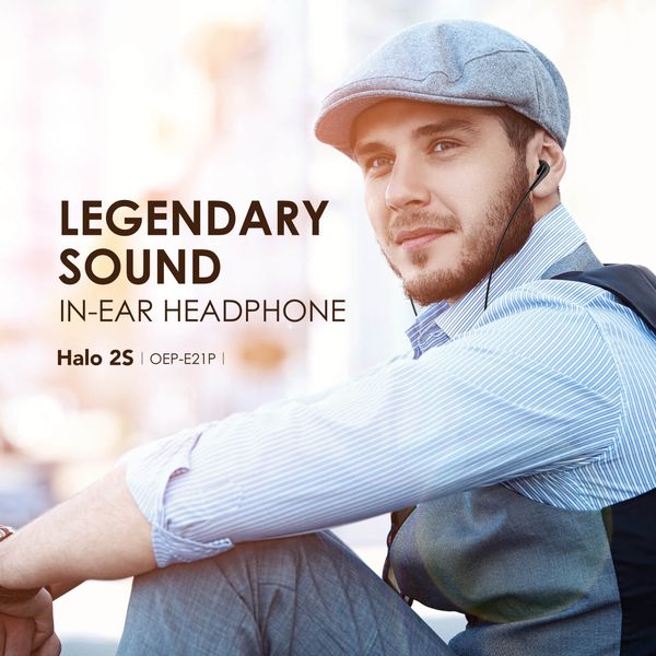 Oraimo Halo 2S Half In-Ear Wired Headphones OEP-E21P