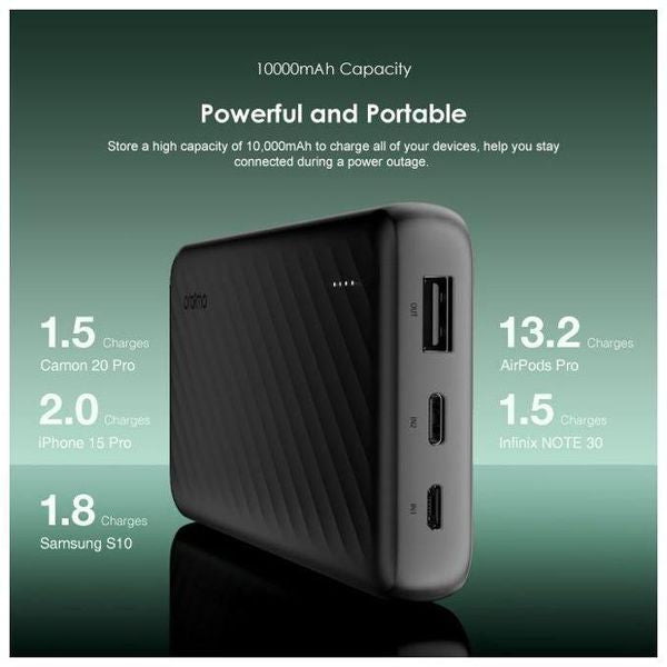 Oraimo Slice Link 10000mAh 12W Power Bank OPB-P5101