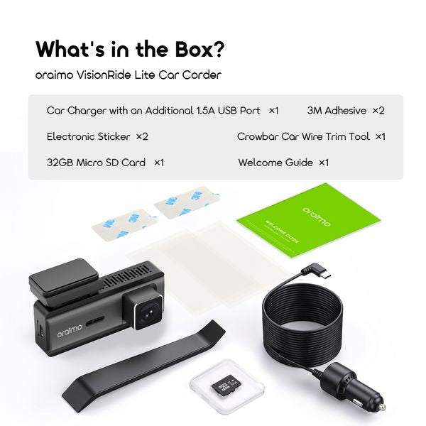 Oraimo VisionRide Lite 2K Car Corder OSH-013A