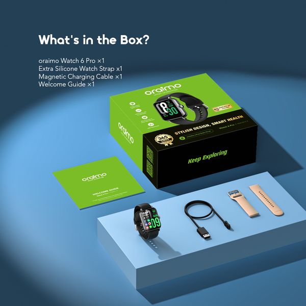 Oraimo Watch 6 Pro 1.69" Full Touch Smart Watch OSW-807S