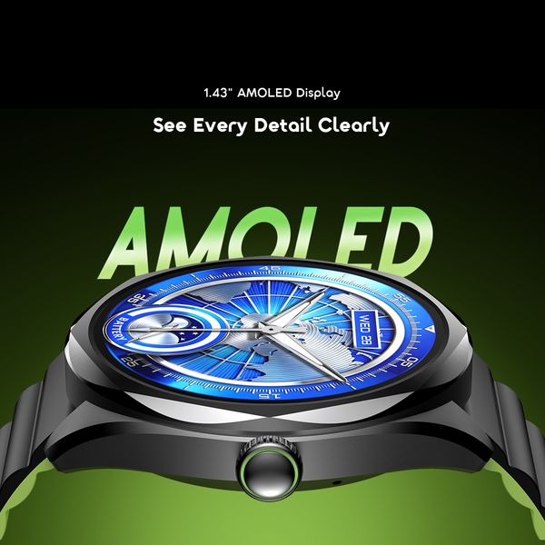 Oraimo Watch Nova 2R 1.43" AMOLED 35-Day Standby Smart Watch OSW-834