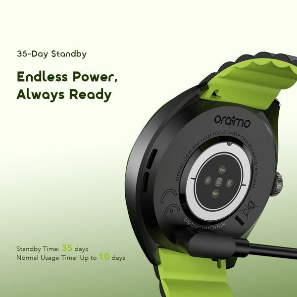 Oraimo Watch Nova 2R 1.43" AMOLED 35-Day Standby Smart Watch OSW-834