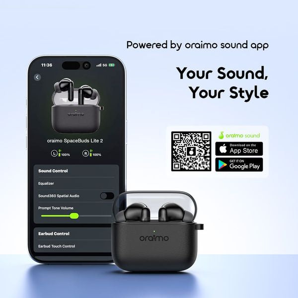 Oraimo SpaceBuds Lite 2 Immersive Portable True Wireless Earbuds OTW-325