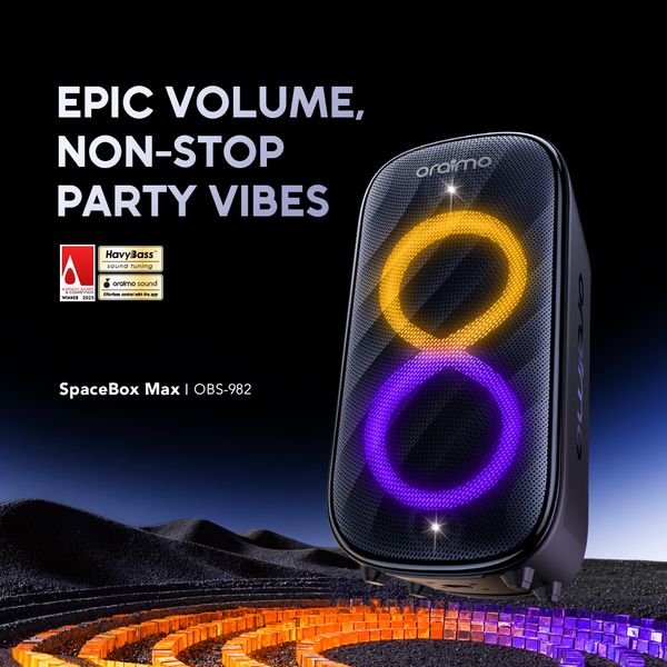 Oraimo SpaceBox Max 200W Auracast Wireless Speaker OBS-982