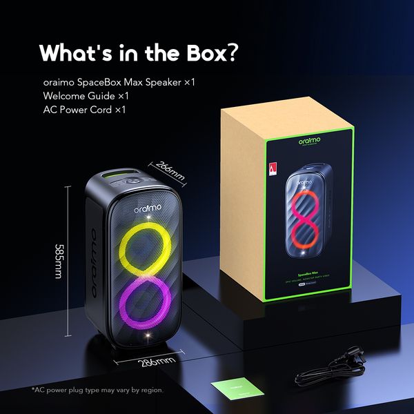 Oraimo SpaceBox Max 200W Auracast Wireless Speaker OBS-982