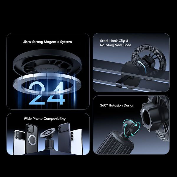 Oraimo Hydra 8 Strong Magnetic Car Mount OCM-30