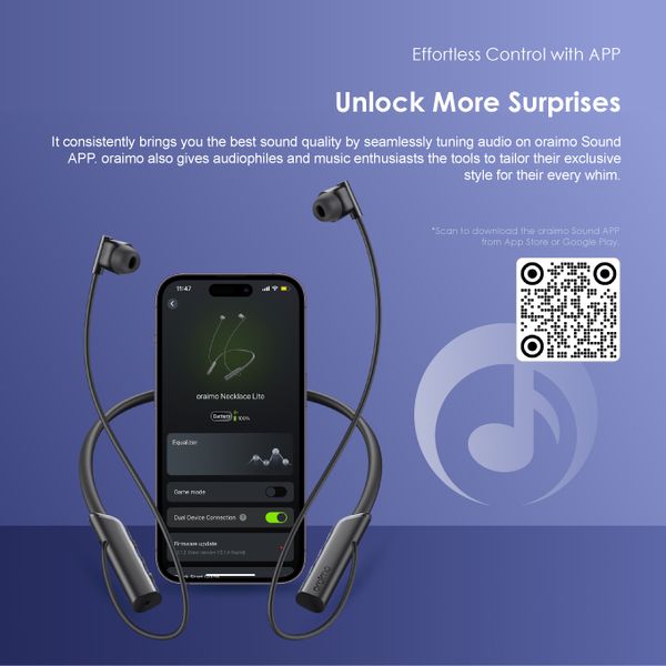 Oraimo Necklace Lite Call Vibration Wireless Headphones OEB-311