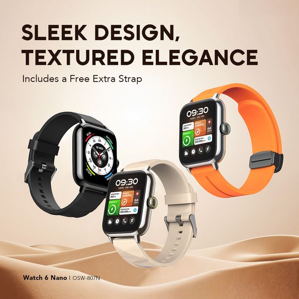 Oraimo Watch 6 Nano 1.52" TFT Full Touch Smart Watch OSW-807N