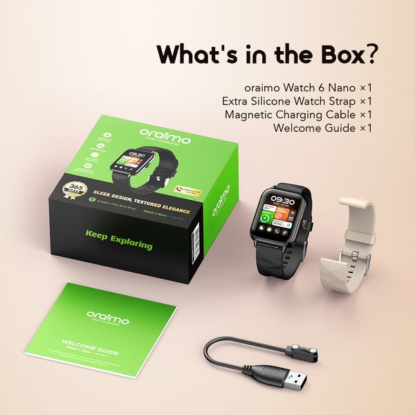 Oraimo Watch 6 Nano 1.52" TFT Full Touch Smart Watch OSW-807N