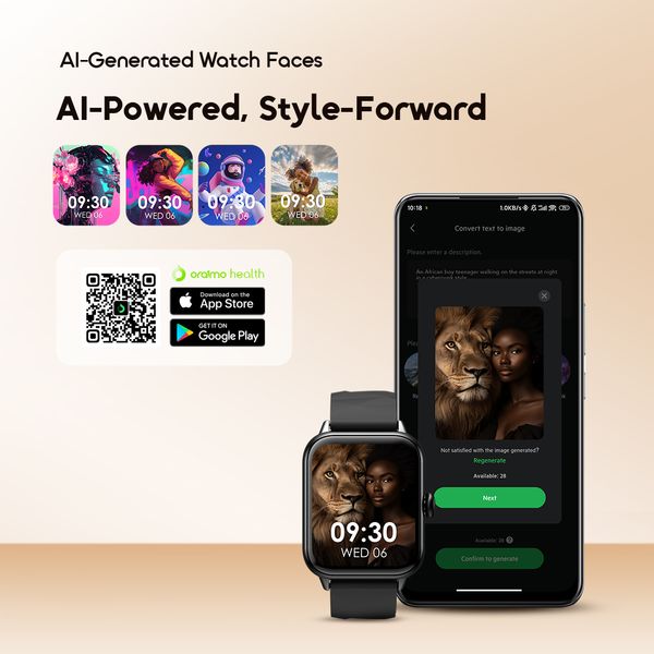 Oraimo Watch 6 Nano 1.52" TFT Full Touch Smart Watch OSW-807N