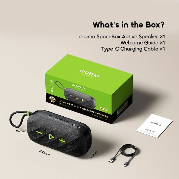 Oraimo SpaceBox Active 25W Portable Bluetooth Speaker OBS-680