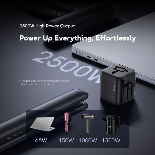 Oraimo PowerOmni 251 2500W Multi-Plug Travel Converter OCW-T01