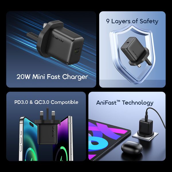 Oraimo PowerCube 202 UK Type 20W Charger Kit OCW-5202U