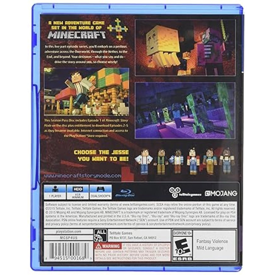 Minecraft Story Mode PS4 Game