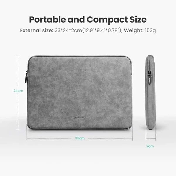 UGREEN LP187 45624 14 Inch Laptop Sleeve Case Grey