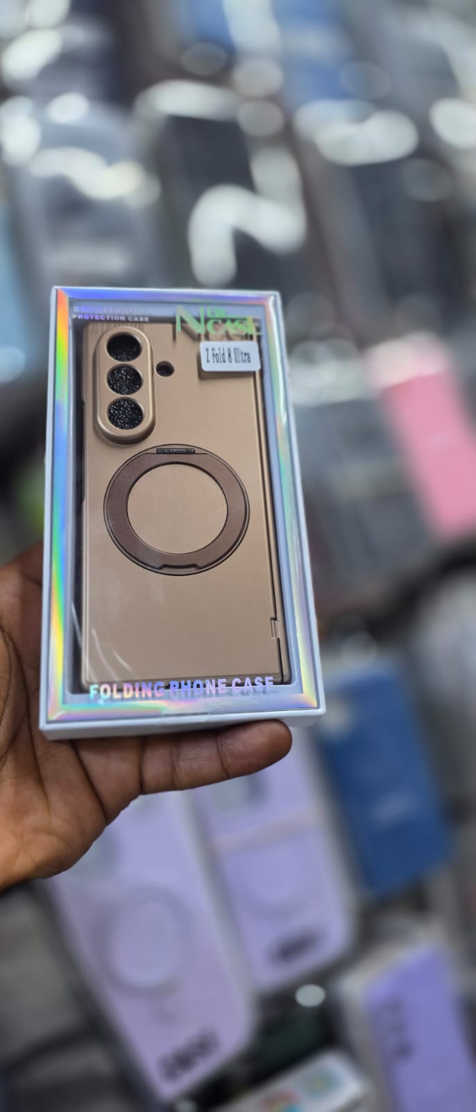 New Case Samsung Z Fold 8 Folding Phone Case with Ring Holder
