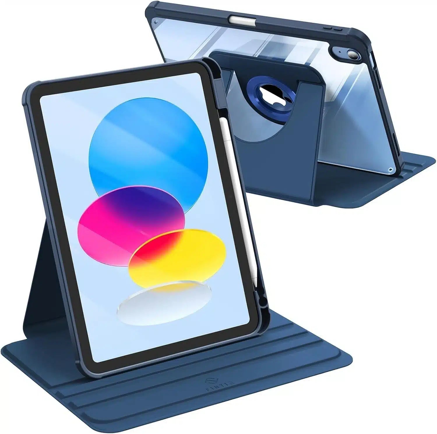 Acrylic 360 Rotation Case for iPad Air 11 Inch Transparent Clear Pencil Holder Cover