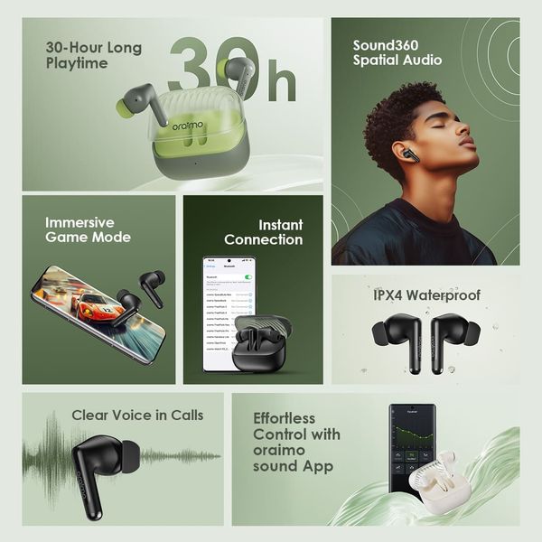 Oraimo SpaceBuds Neo Spatial Audio Earbuds OTW-323