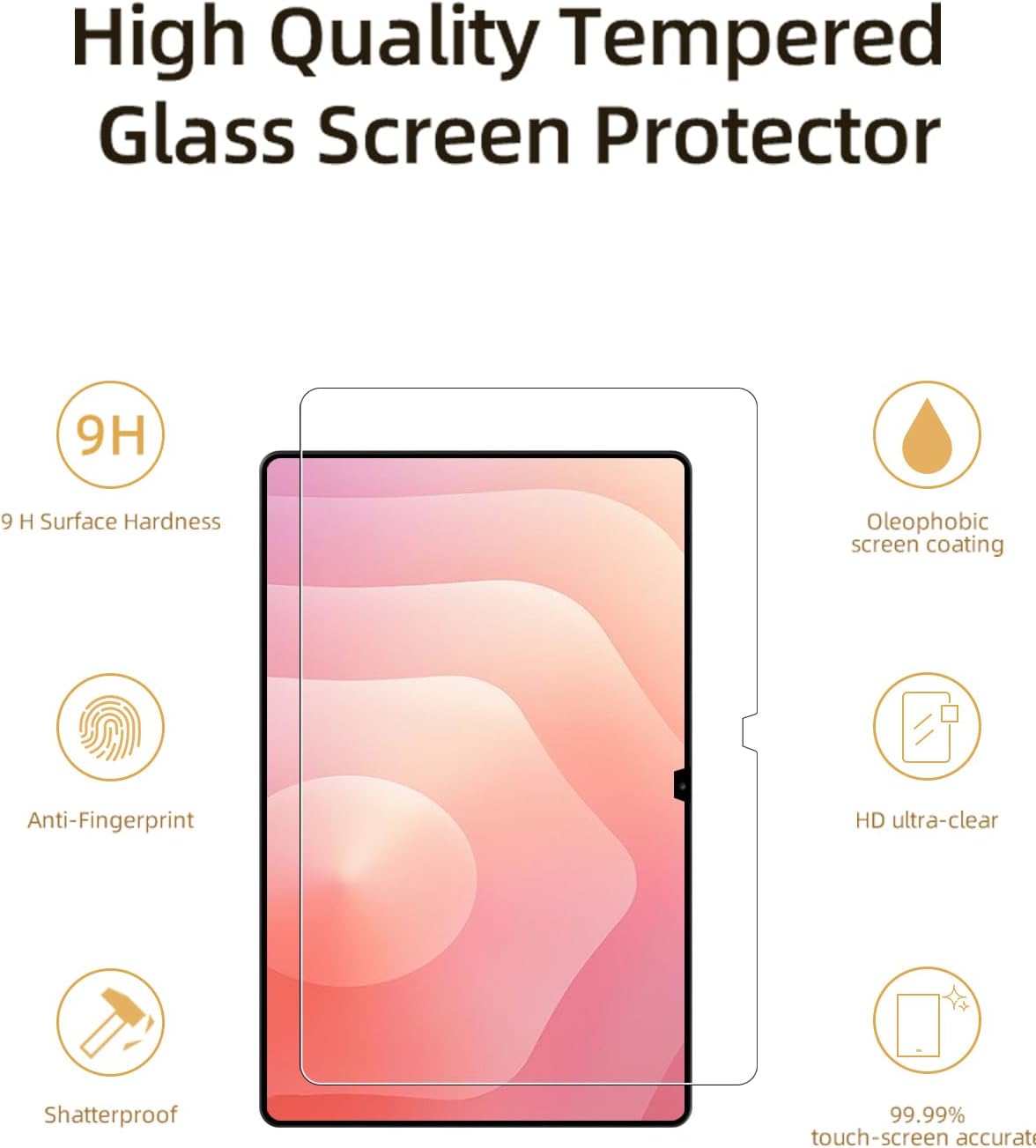 Tempered Glass Screen Protector for Samsung Galaxy Tab S11 Ultra 14.6 Inch Transparent