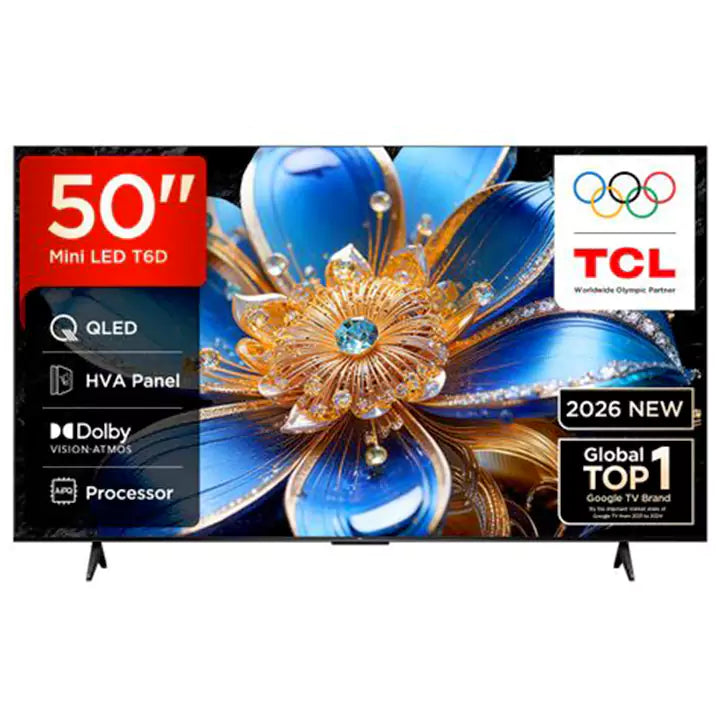 TCL 50T6D 50" QLED 4K Google TV