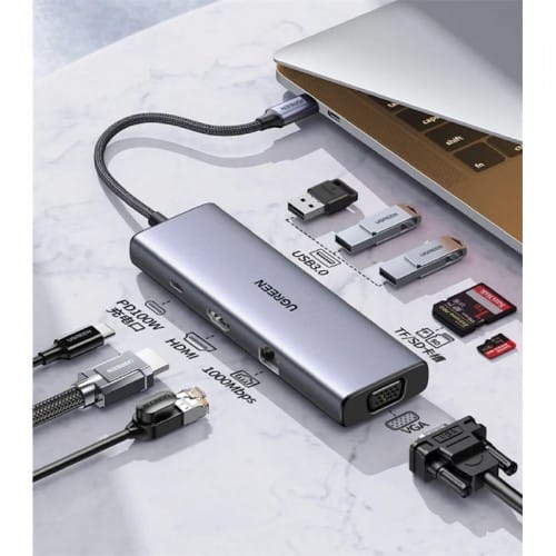UGREEN 15600 9-in-1 USB-C Docking Station 4K HDMI VGA 100W PD
