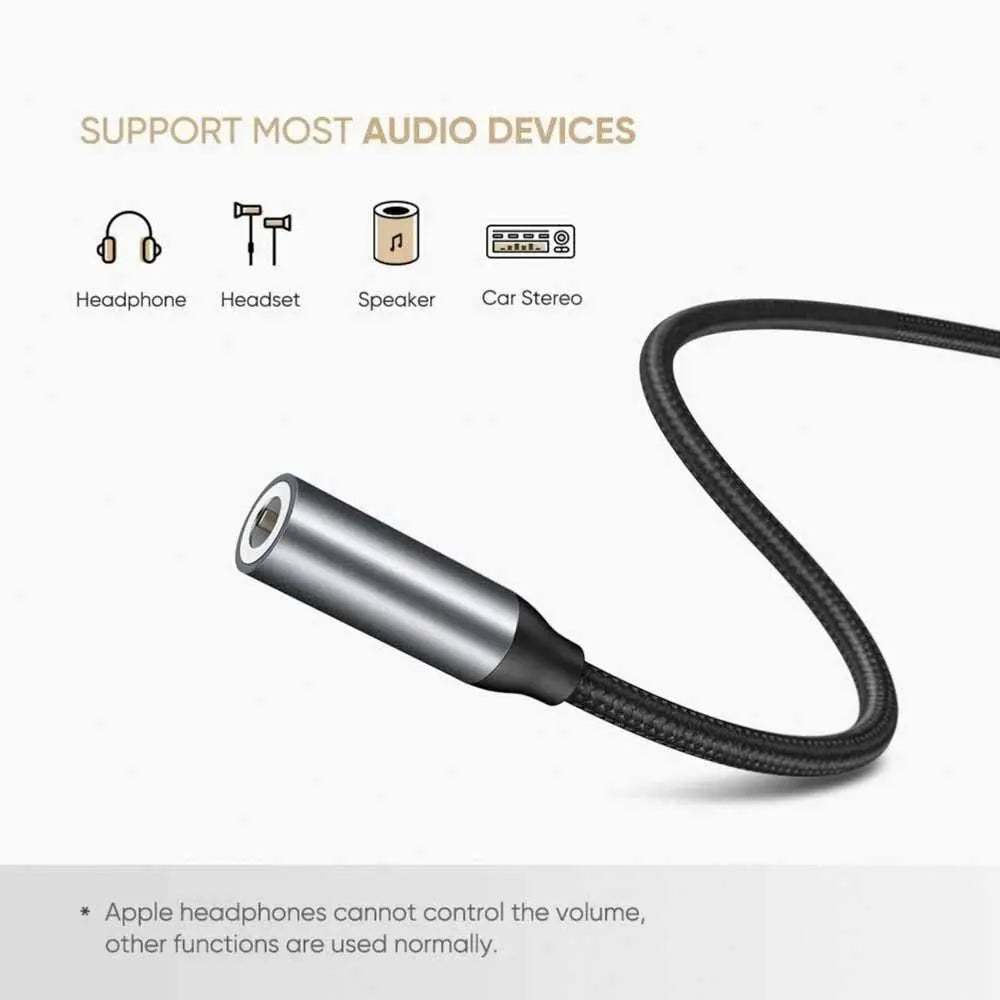 UGREEN AV142 30632 USB-C to 3.5mm Headphone Adapter 3.9 in