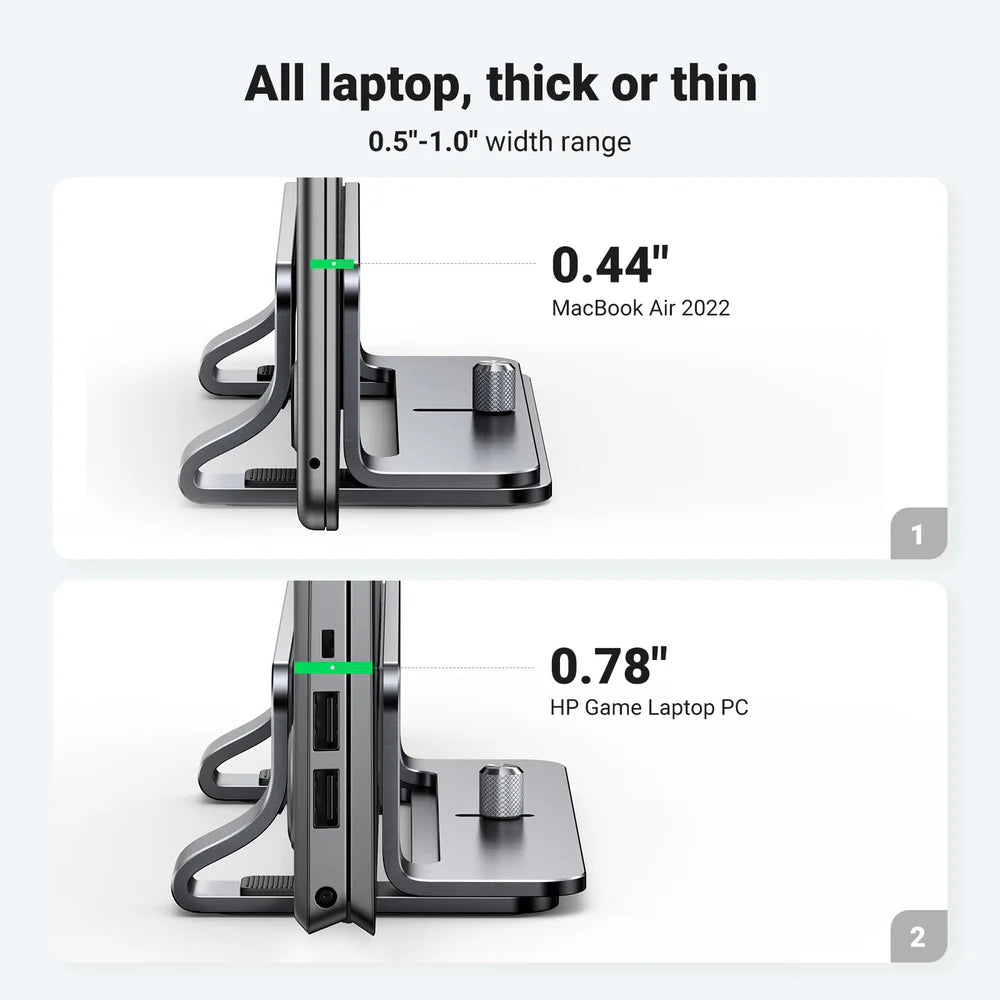 UGREEN LP258 20471 Adjustable Vertical Laptop Stand