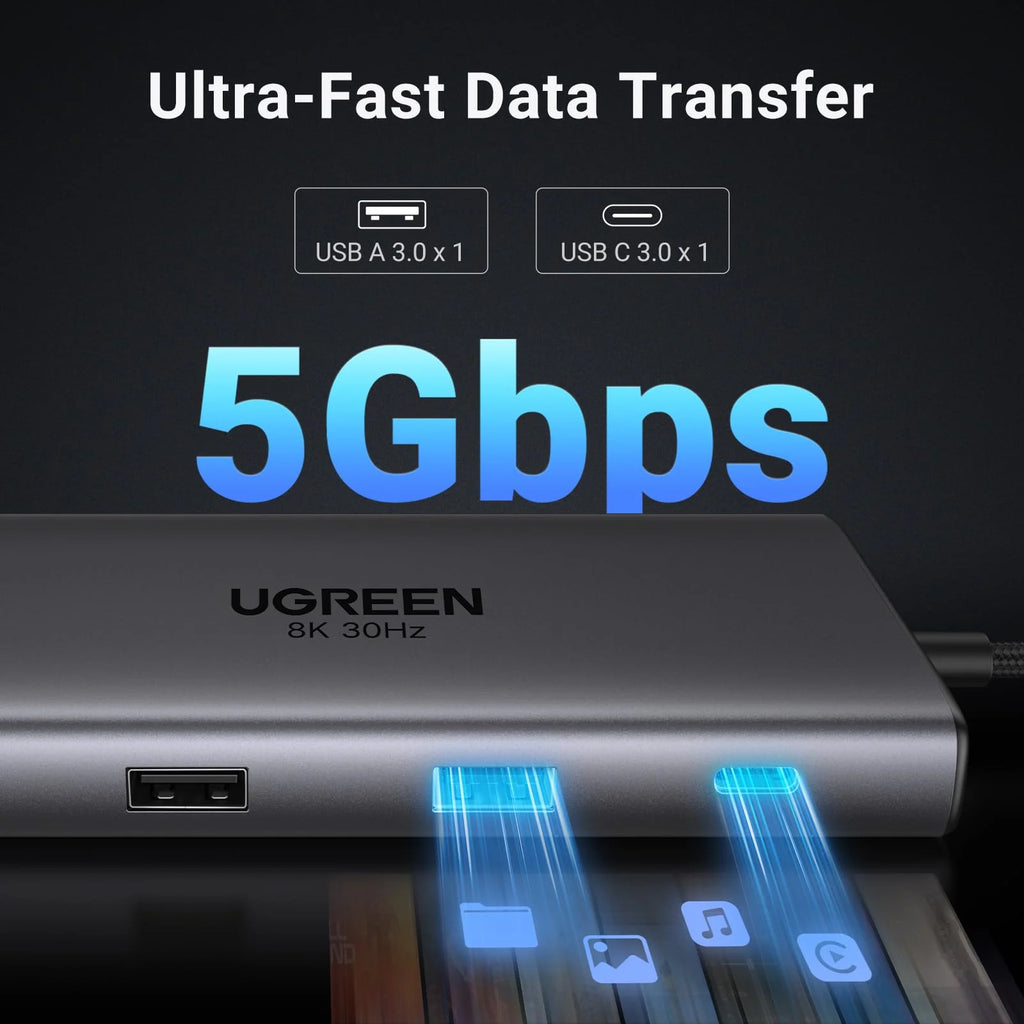 UGREEN CM639 15534 Revodok Pro 210 10-in-1 USB-C Hub