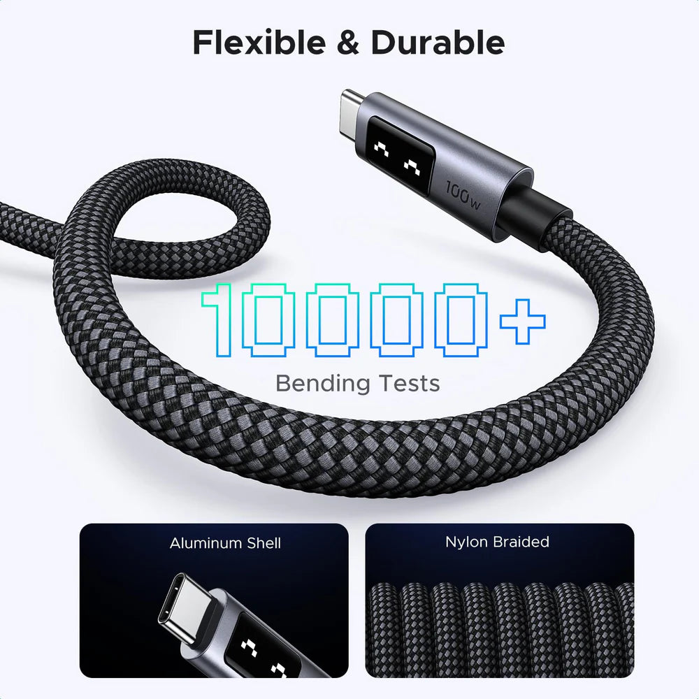 UGREEN Uno 100W USB-C to USB-C Fast Charging Cable 3.3 ft L509 35501