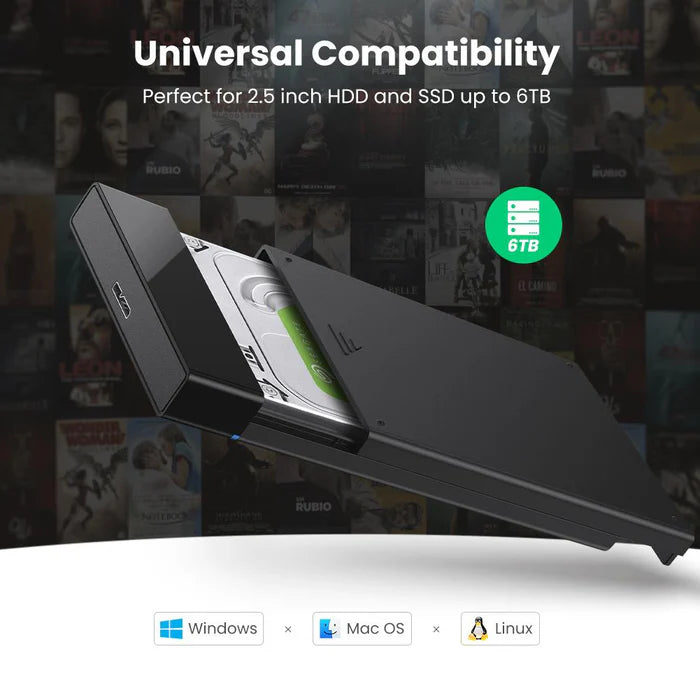 UGREEN USB 3.0 to SATA III 2.5 Inch Hard Drive Enclosure 5044