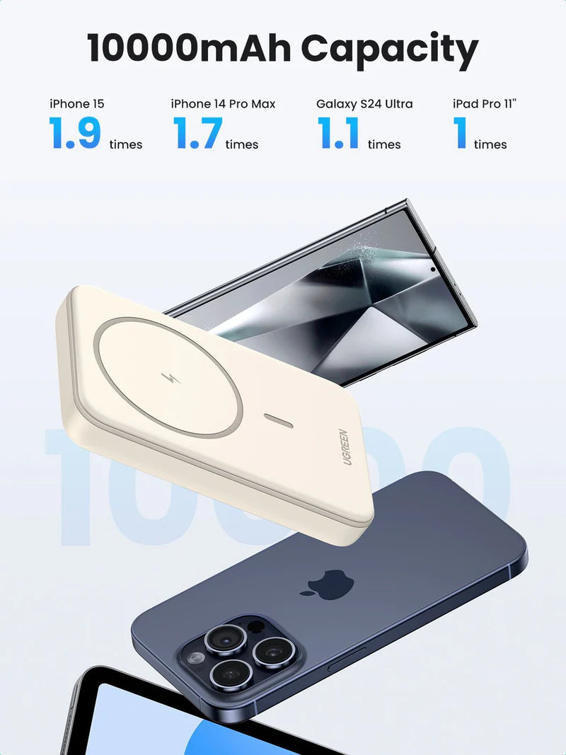UGREEN 5474 Wireless Magnetic Power Bank 10000mAh
