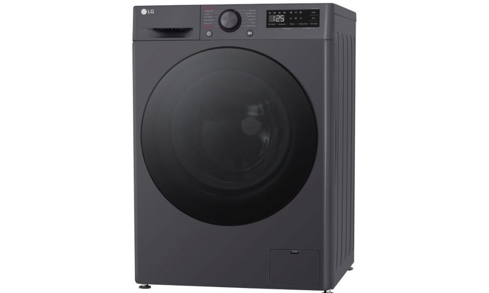 LG F4Y5EYGYPV 24.3 lb Front Load Washing Machine Platinum Silver