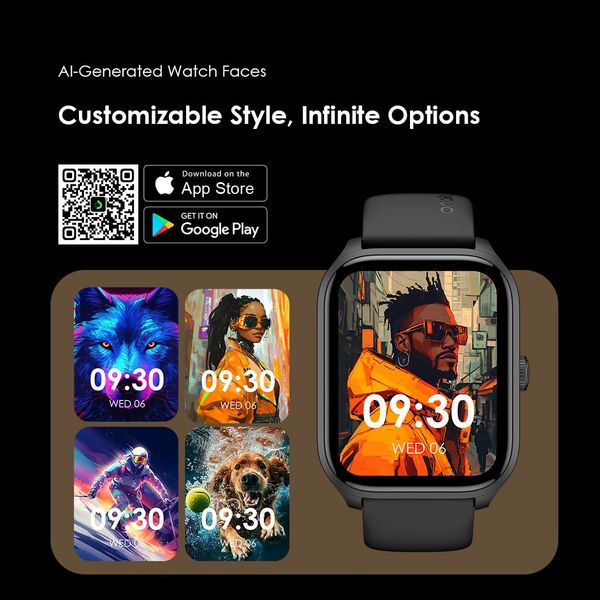 Oraimo Watch 5 Lite 2.01" HD IP68 Smart Watch OSW-804