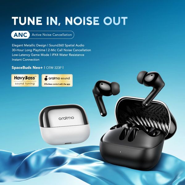 Oraimo SpaceBuds Neo+ ANC Wireless Earbuds OTW-323P