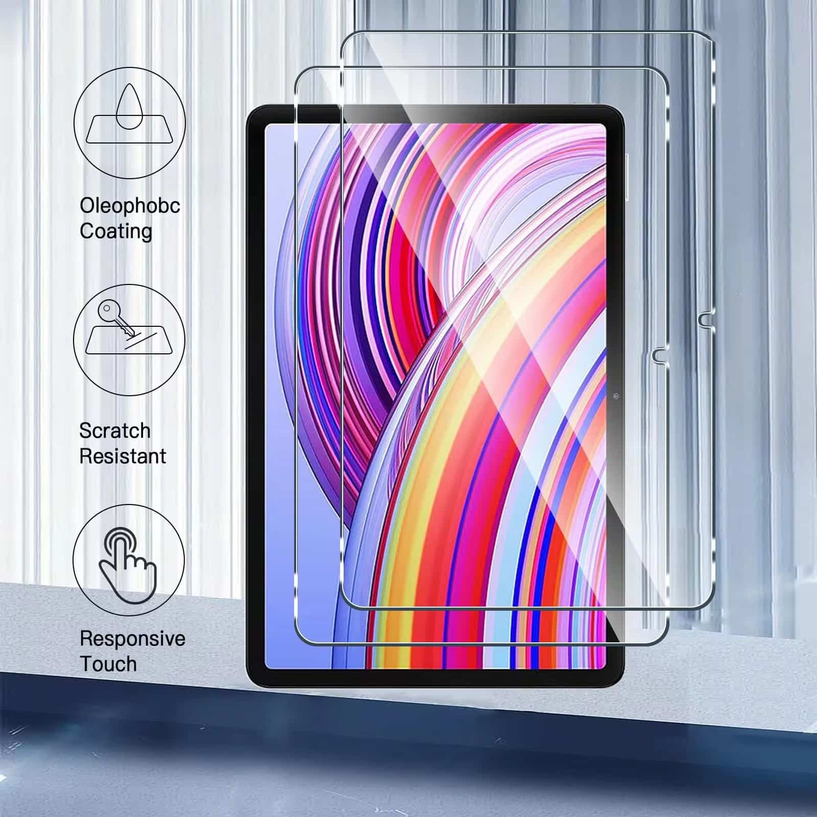 Tempered Glass Screen Protector for Xiaomi Redmi Pad Pro 12.1 Inch 2024